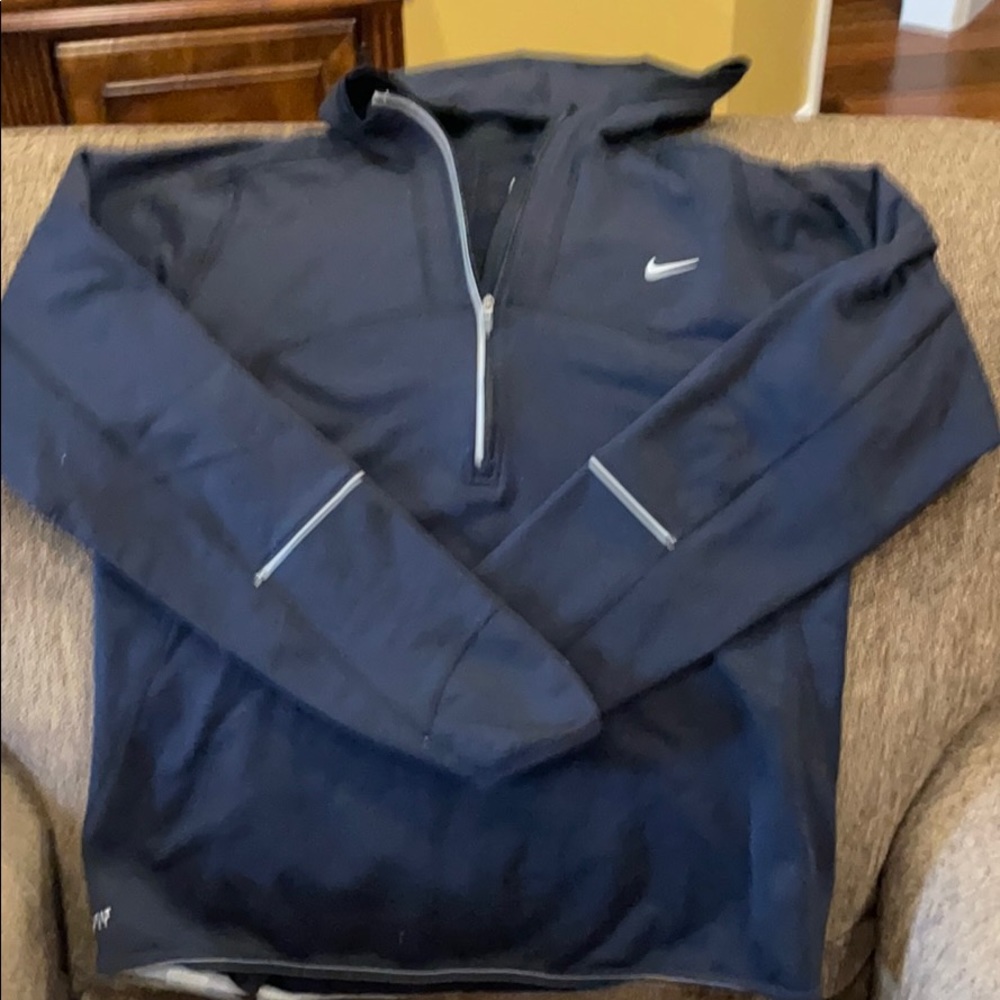 Very gently used Nike quarter zip with hood